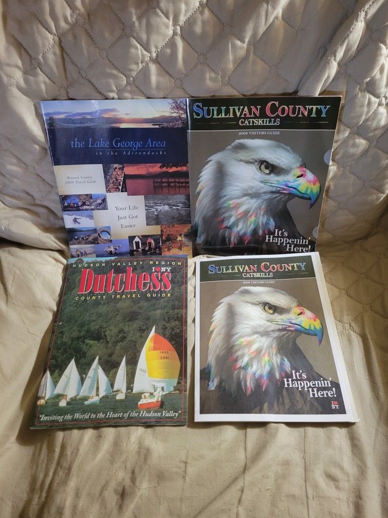 Lot Of 4 New York State Travel Guides Used