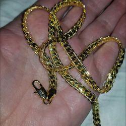 18k Clean Chain Gold 18 Inch 5 Mm