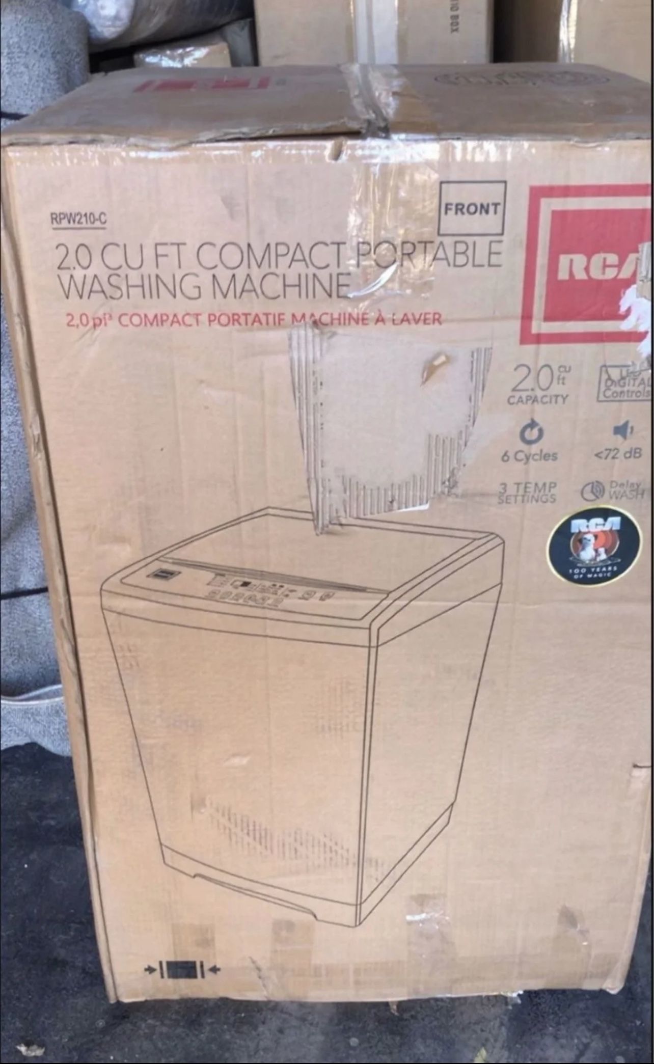 New in box 20 ft.³ compact portable washing machine $390 In store