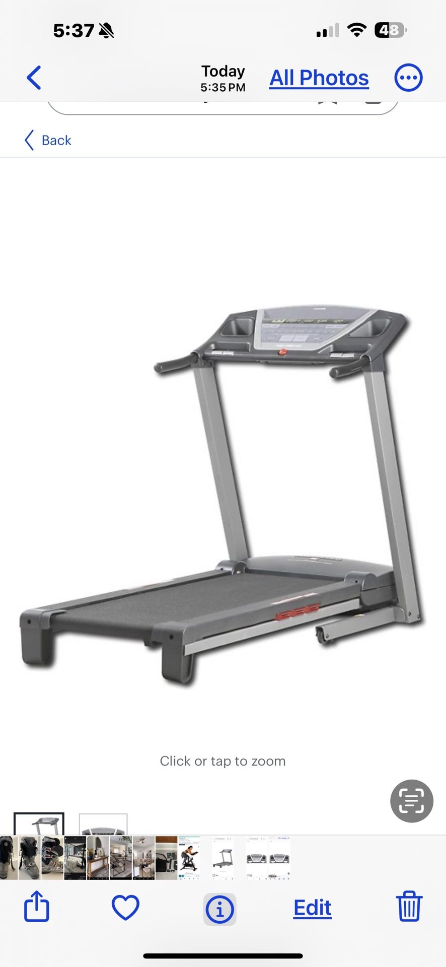 Treadmill- Very Lightly Used