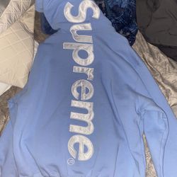 Supreme Hoodie Satin Lettering 