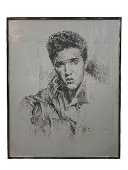 Elvis Presley Framed Art, 16 X 20 Inches 