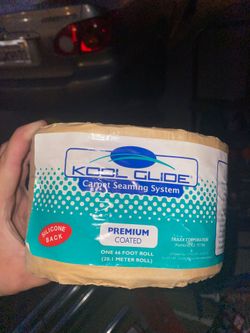Kool glide glue roll for carpet