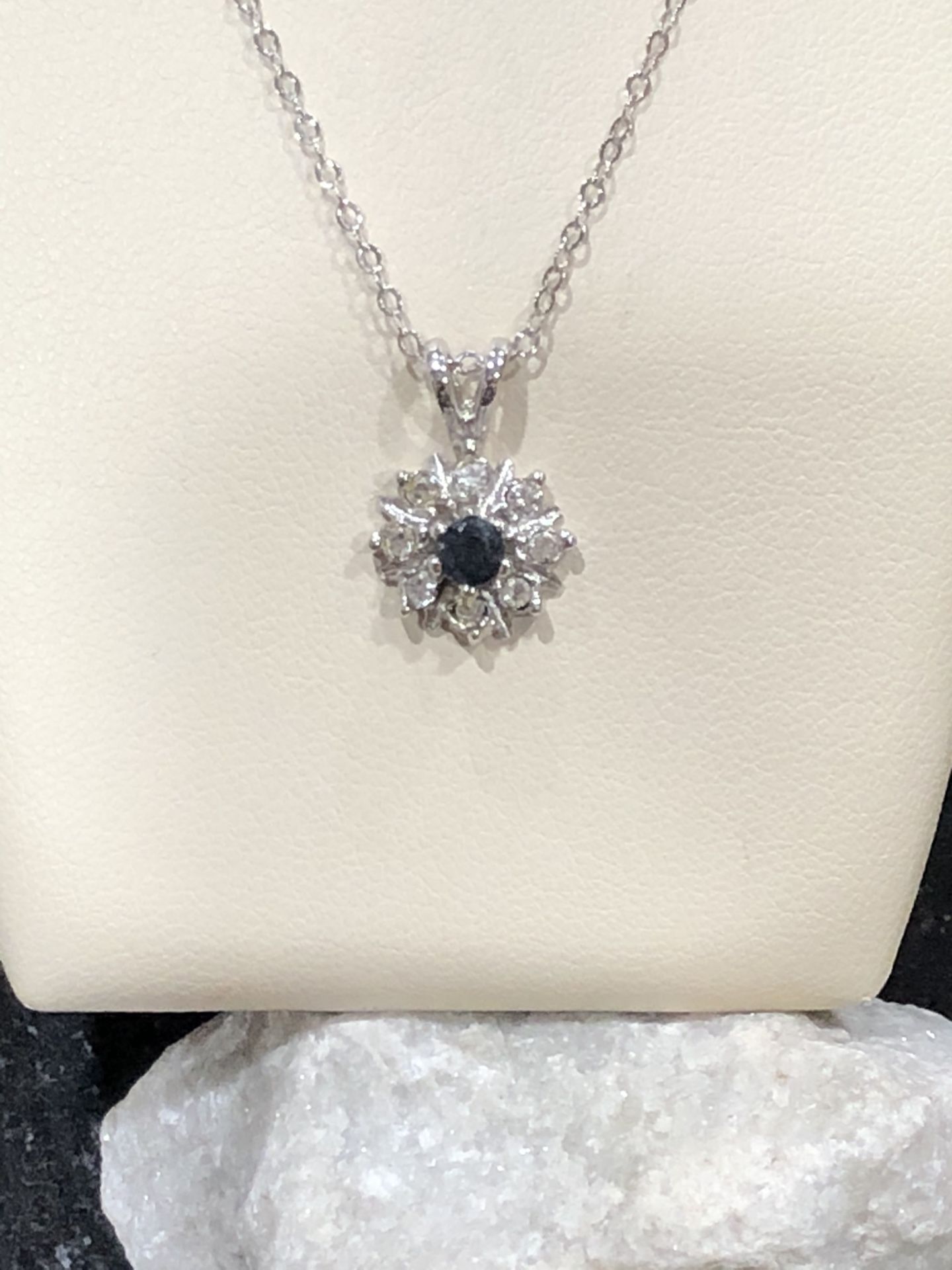 Pendant necklace,18”sterling silver chain