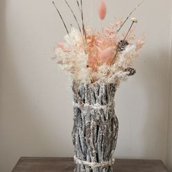 Dried flower Christmas decor 
