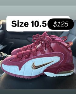 Nike air penny hard away burgundy 10.5 men
