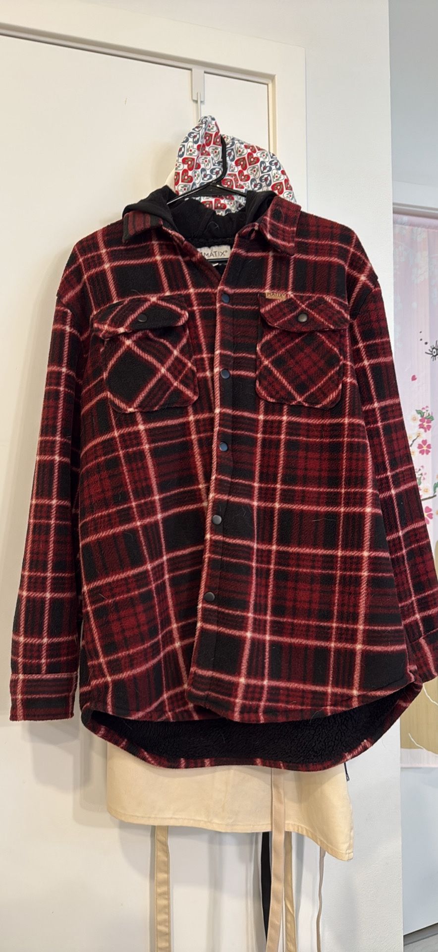 Matix Sherpa lined Plaid Flannel jacket