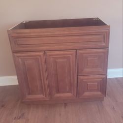 36 Inch Wide Bathroom Vanity/No Counter Top