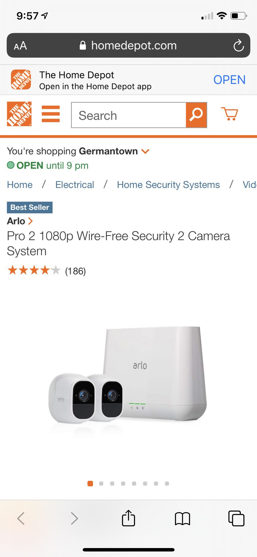 Pro 2 1080p Wire-Free Security 2 Camera System