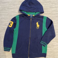 Polo Ralph Lauren Boy Size 7 Zipped Sweatshirt 