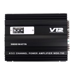 12V 3800W Car Audio Stereo Power Amplifier 4 Channel