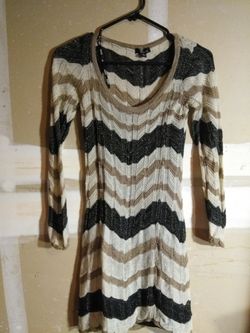 XoXo Dress w/ Slip from Macys Gold/Black/Tan