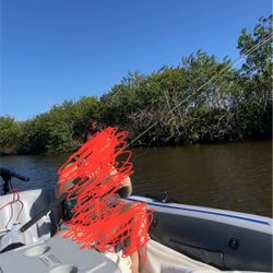Inflatable Boat With Motor Like New