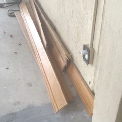 Base Board 5to Six Inches  Wide  Real Wood   8feet Long   Free 