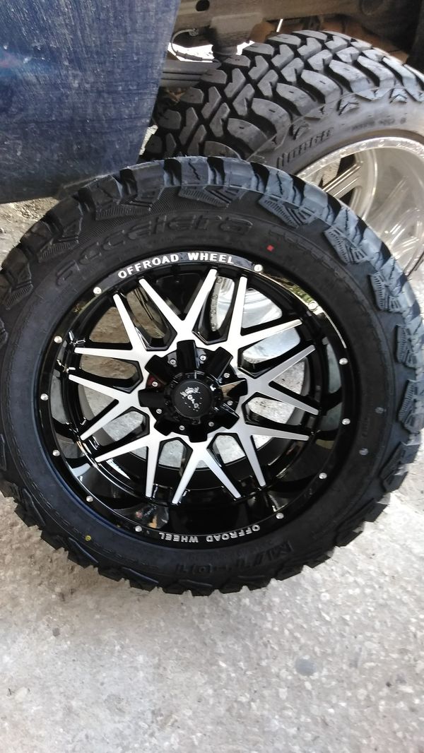 20x10 offroad wheels and tires 33x12.50x20 ford f150