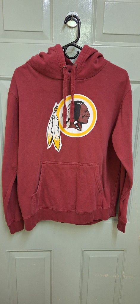 Washington Redskins Hoodie Men's Red Fleece Sweatshirt
