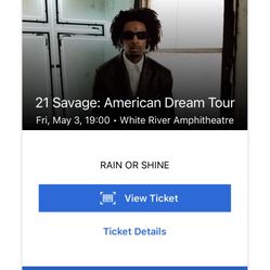 21 Savage Auburn Concert Tickets