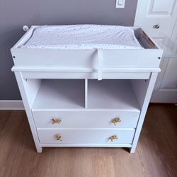 Baby Infant Toddler Changing Table with Drawers Storage