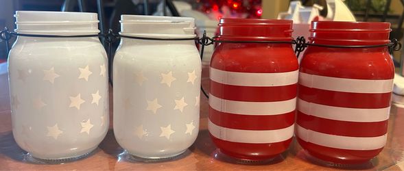 4th Of July Mason Jars
