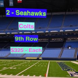 Seahawks Colts Tickets 