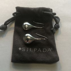 Silpada Sterling Silver .925 Perfect Pair Teardrop tiny earings - bridesmaid - W1645