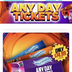 Wild Rivers ANY DAY Ticket 