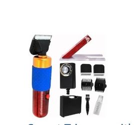 Carpet trimmer with shearing guide for tufting rugs and lint remover