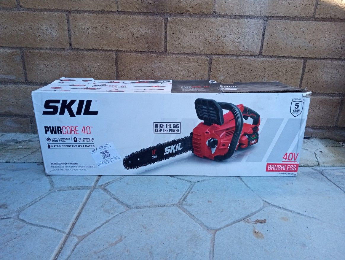 Skil 40v 14" Brushless Battery Chainsaw