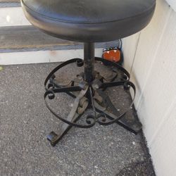 Vintage Rod Iron Stool