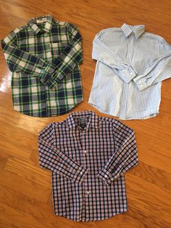 EUC boys shirts bundle size 7