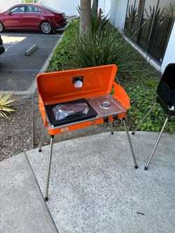 New 20000 btu Propane Portable 2 Burners BBQ Grill Outdoor Camping Stove