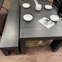 Transformers Table And Bench Black 