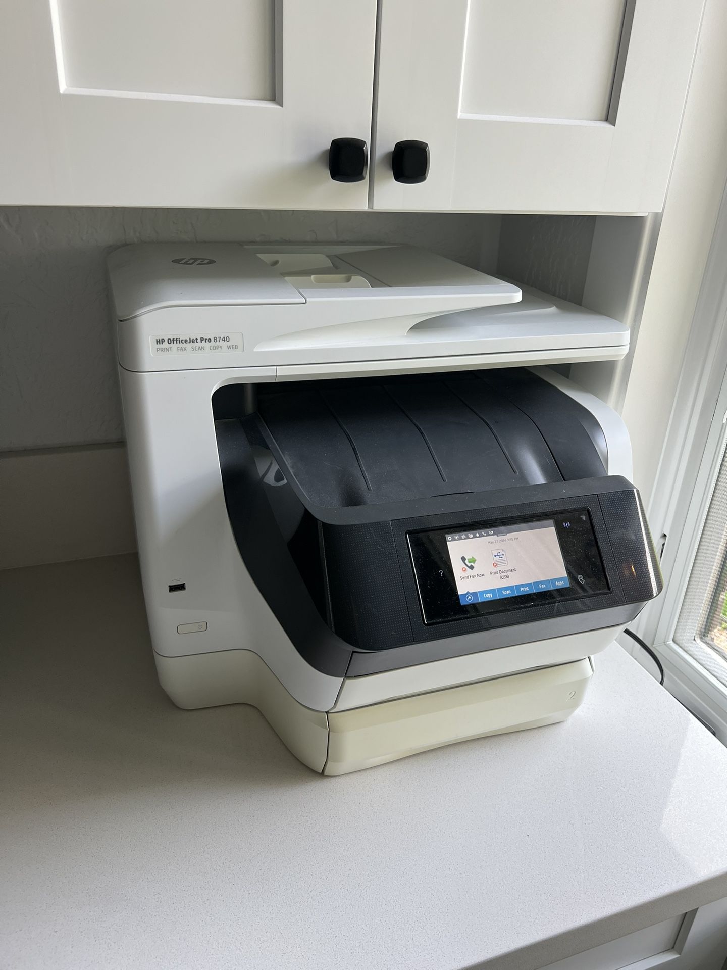 HP OfficeJet Pro 8740 All-in-One Printer - Excellent Condition + Ink & Paper