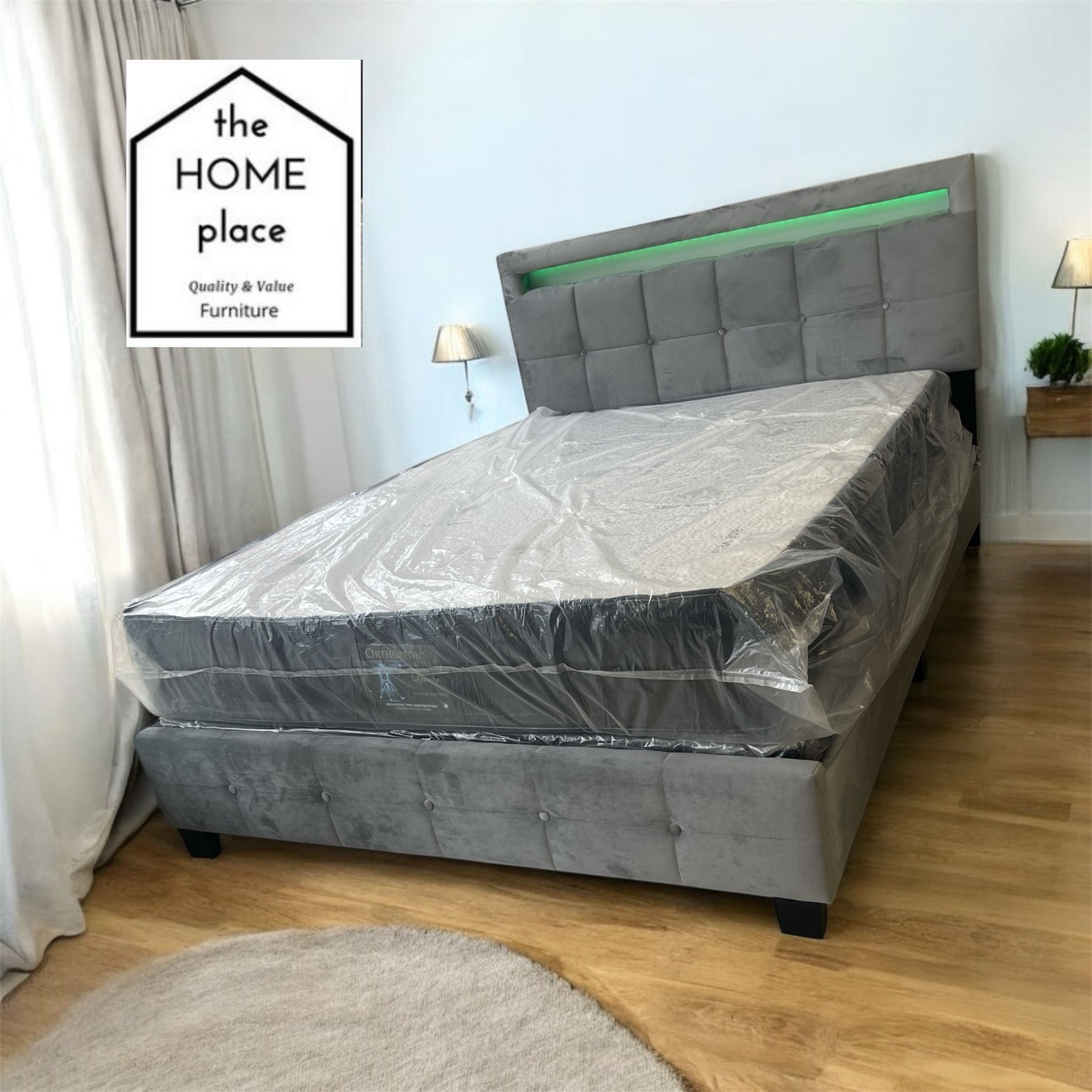 Brand New Queen Bed Frame With Mattress & Boxspring Al Included For Only $399 🚨