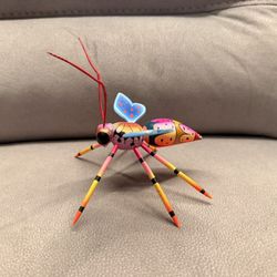 Hand-Painted Alebrije Dragonfly / Insect Mexican Folk Art