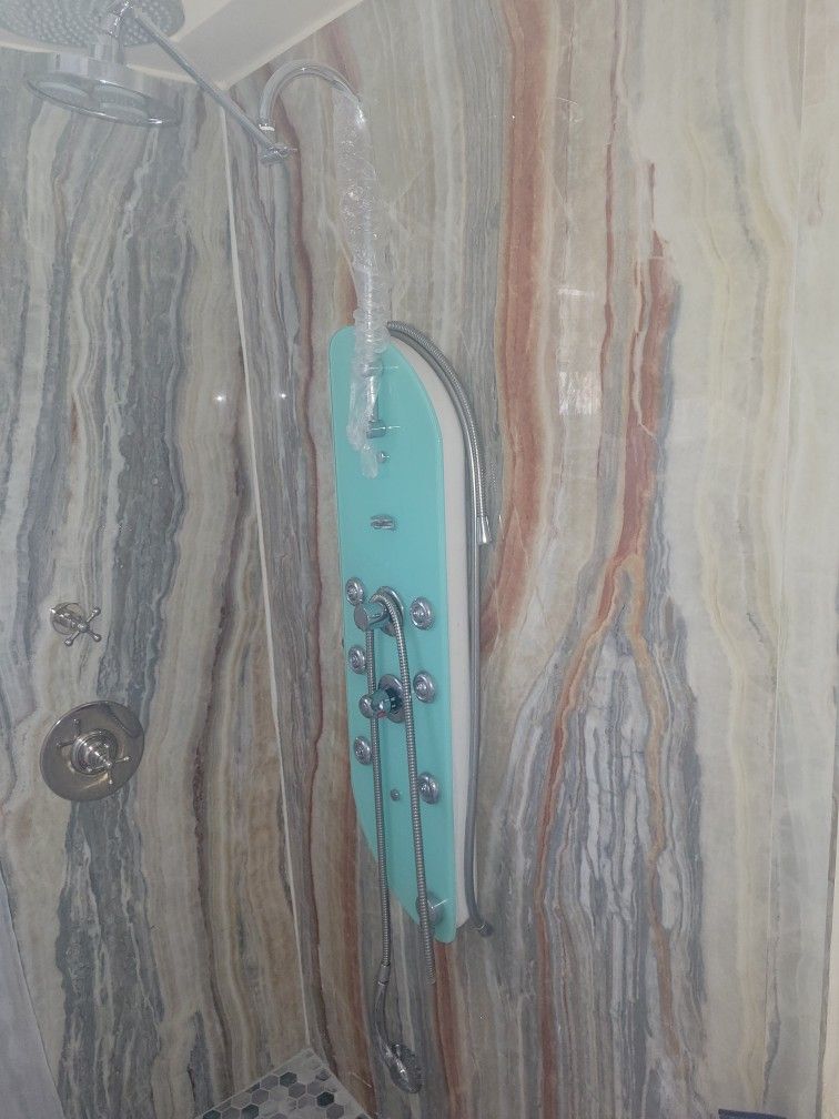 Priele Shower Panel Glass Italy With Jets