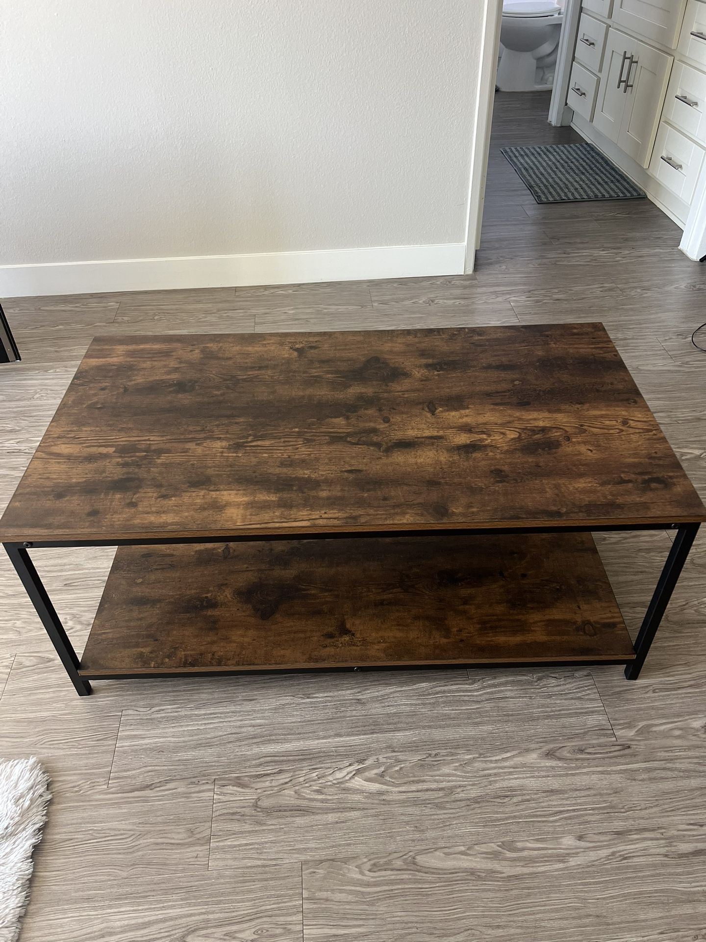 Coffee Table - 2 Tier, Oak Finish