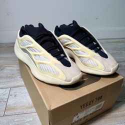 Adidas Yeezy 700 V3 "Azael" sneaker with a cream and black colorway