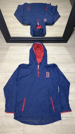 Vintage 1990s Nike Boston Red Sox Embroidered Anorak Windbreaker Jacket