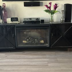 Tv Stand w/Electric fireplace