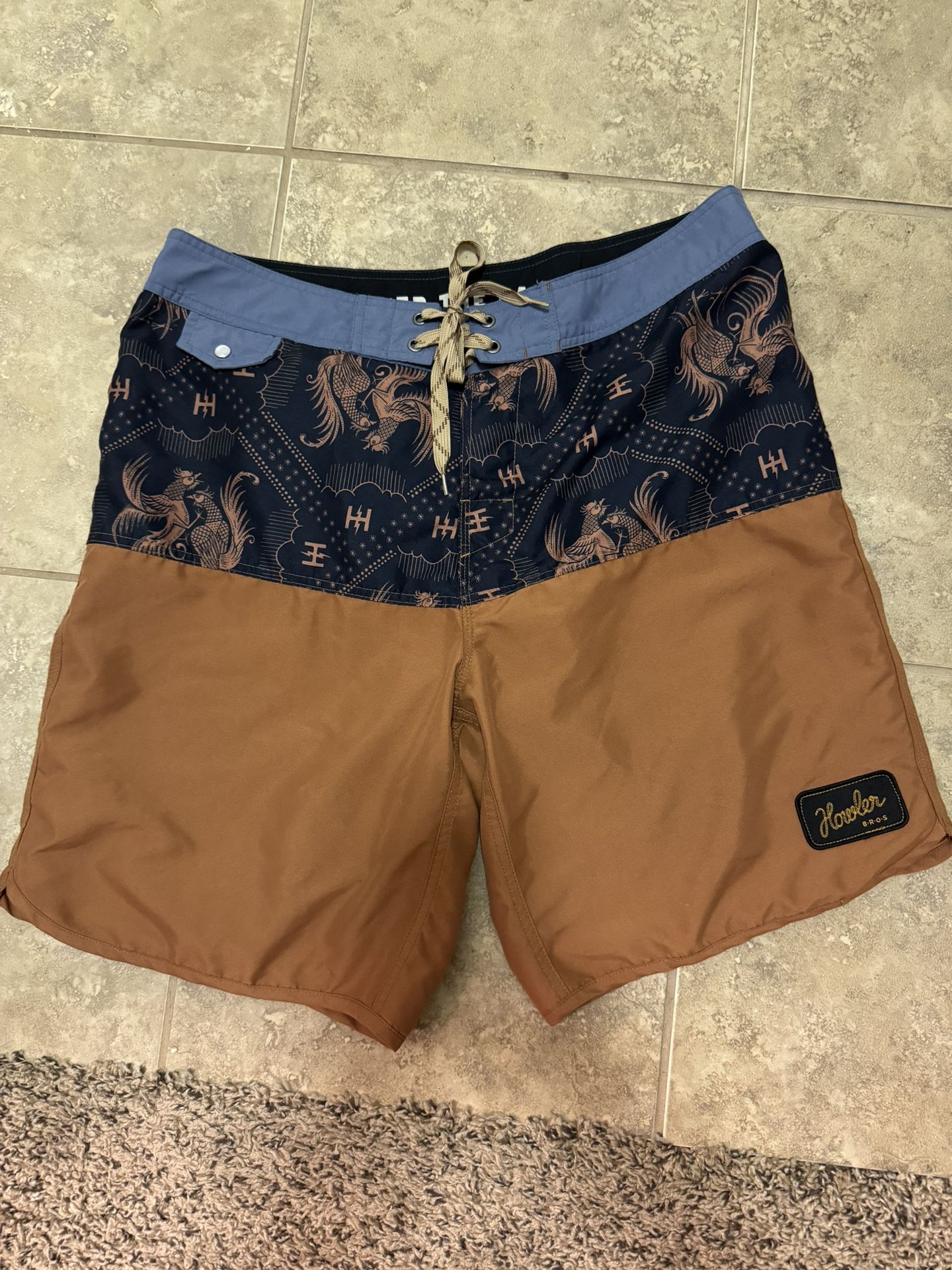 howler bros swim trucks. size 36 waist