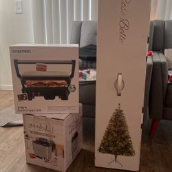 Bundle Christmas Tree Ice Cream Maker Panini Press 