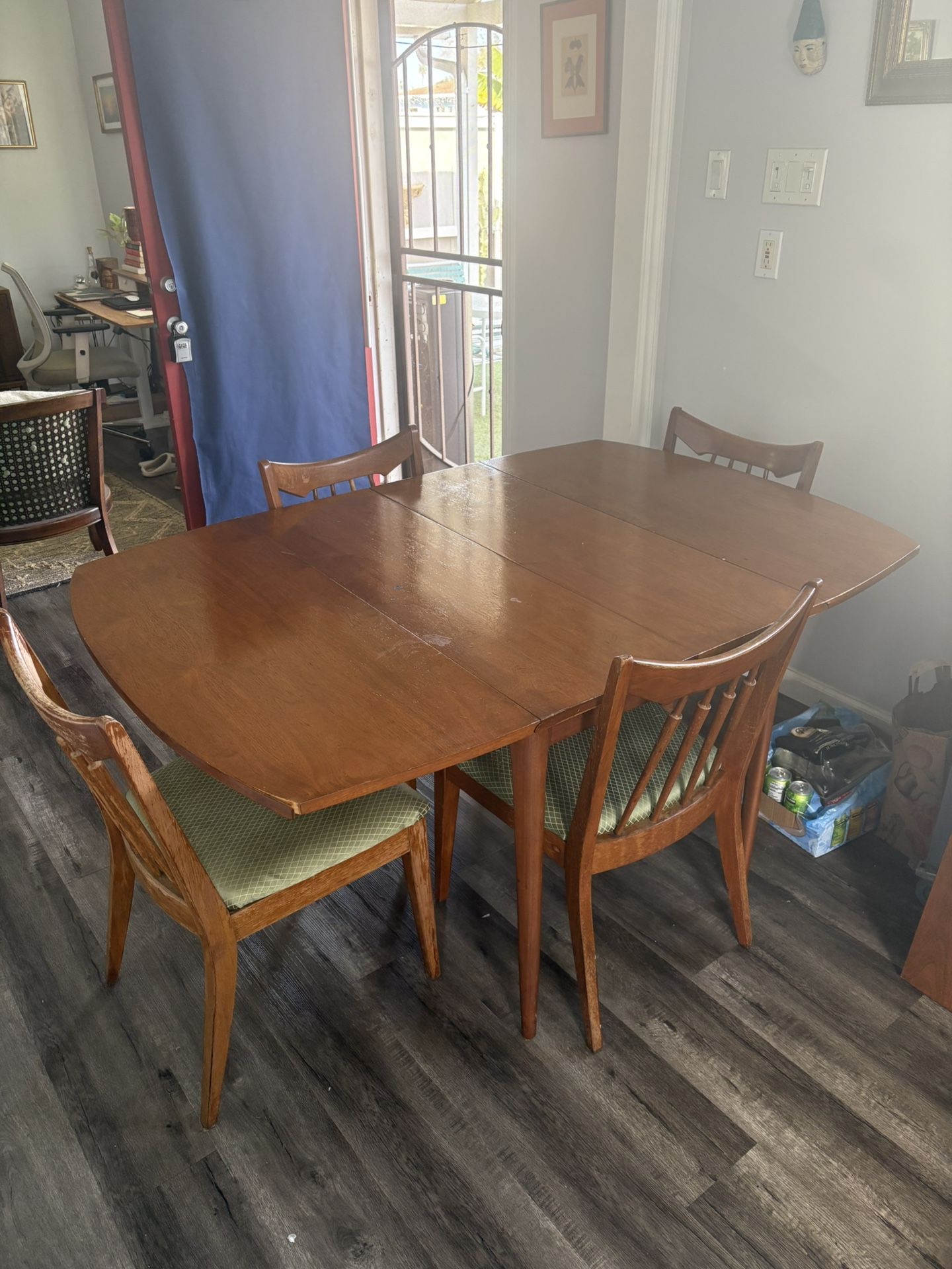 Solid Wood Dining Table & 4 Chairs