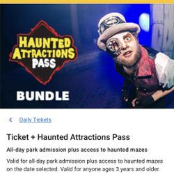 Six Flags Fright Fest Bundle Tickets