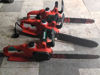 Black Decker chain saw 14"   $35 each
