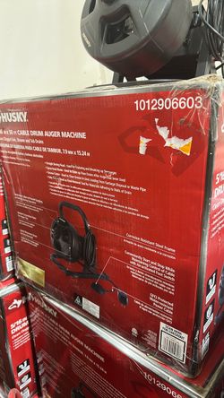 Husky 5/16 in x 50 ft Cable Drum Auger Machine