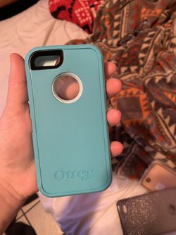 Blue and pink otter box cases