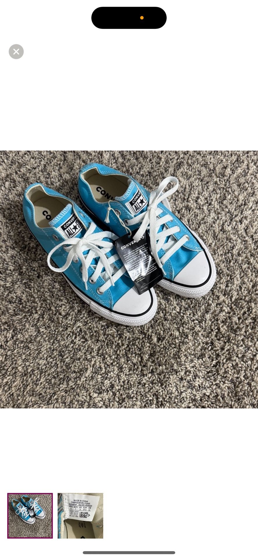 Turquoise Converse 