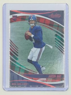 2025 Panini Absolute Jaxson Dart #137 Green Parallel RC - NY Giants