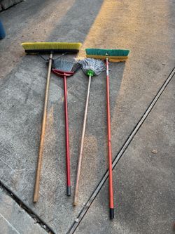 broom and mop